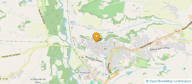 localisation de l'entreprise MONSIEUR GUILLAUME TOSCANI  LECTOURE