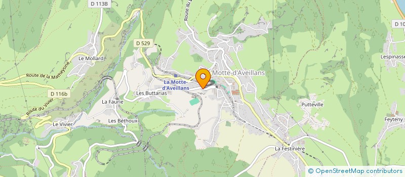 localisation de l'entreprise MONSIEUR GUILLAUME TOUCHE  LA MOTTE-D'AVEILLANS