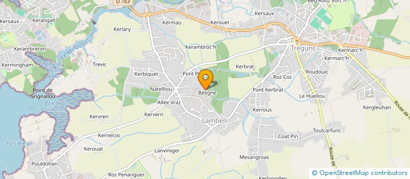 localisation de l'entreprise MONSIEUR GUILLAUME TOUGERON  TREGUNC