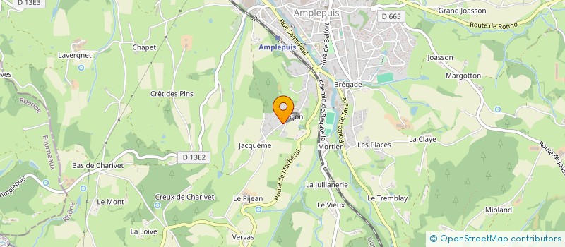 localisation de l'entreprise MONSIEUR GUILLAUME TOURAILLE  AMPLEPUIS