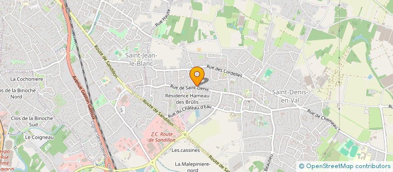 localisation de l'entreprise MONSIEUR GUILLAUME TOURRETTE à SAINT-DENIS-EN-VAL