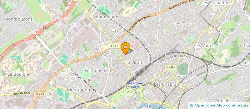 localisation de l'entreprise MONSIEUR GUILLAUME TOUSSAINT  BESANCON