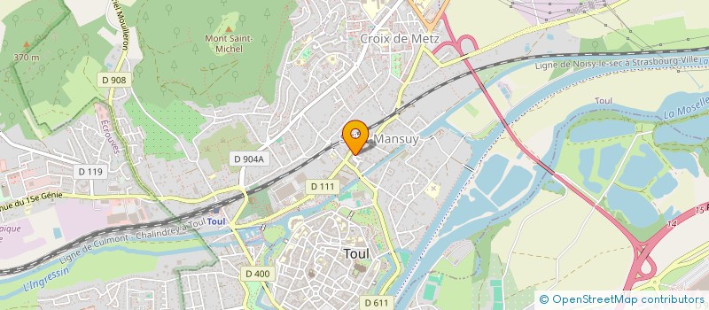 localisation de l'entreprise MONSIEUR GUILLAUME TOUSSAINT  TOUL