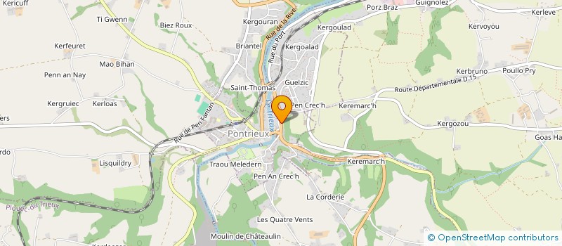 localisation de l'entreprise MONSIEUR GUILLAUME TOUTIN  PONTRIEUX