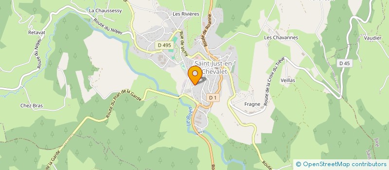 localisation de l'entreprise MONSIEUR GUILLAUME TREILLE à SAINT-JUST-EN-CHEVALET