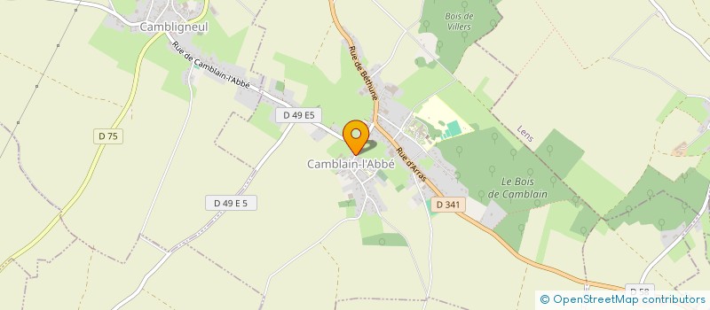 localisation de l'entreprise MONSIEUR GUILLAUME TRICOTE  CAMBLAIN-L'ABBE