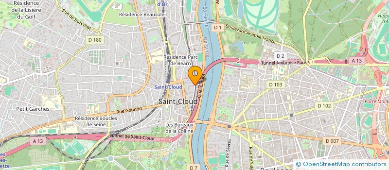 localisation de l'entreprise MONSIEUR GUILLAUME TURPIN à SAINT-CLOUD