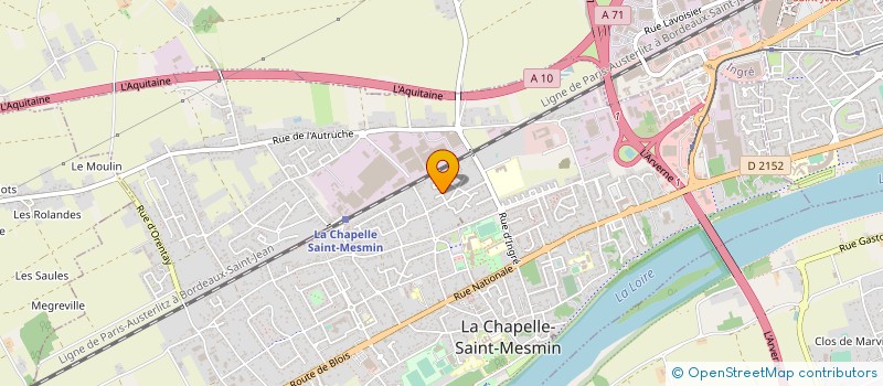 localisation de l'entreprise MONSIEUR GUILLAUME VACQUET à LA CHAPELLE-SAINT-MESMIN