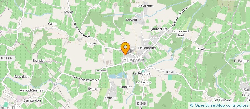 localisation de l'entreprise MONSIEUR GUILLAUME VALEIX  VILLEGOUGE