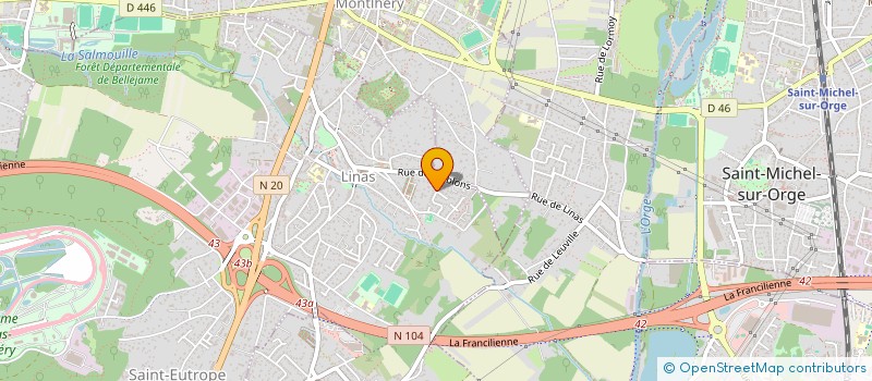 localisation de l'entreprise MONSIEUR GUILLAUME VALENTIN à LINAS