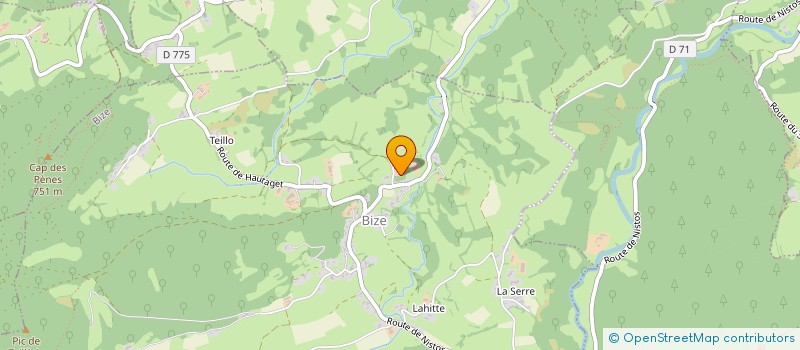 localisation de l'entreprise MONSIEUR GUILLAUME VALLE  BIZE