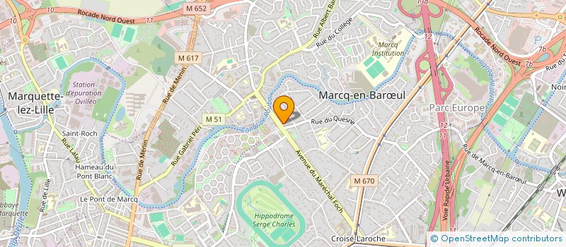 localisation de l'entreprise MONSIEUR GUILLAUME VAN DEN DRIESSCHE à MARCQ-EN-BARŒUL