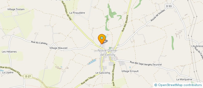 localisation de l'entreprise MONSIEUR GUILLAUME VANDAELE  NOTRE-DAME-DE-CENILLY