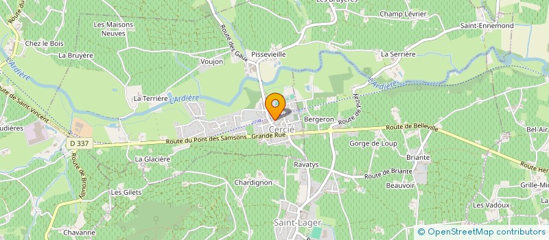 localisation de l'entreprise MONSIEUR GUILLAUME VANDELLE  CERCIE