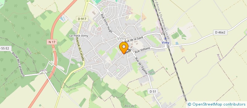 localisation de l'entreprise MONSIEUR GUILLAUME VANDENEECKHOUTTE  VIMY