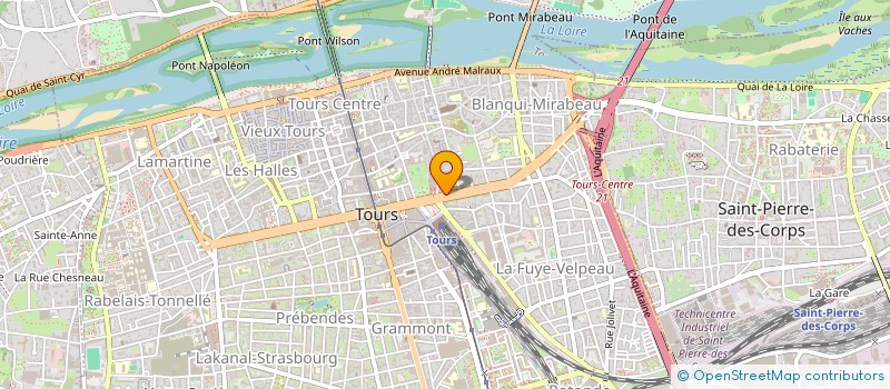 localisation de l'entreprise MONSIEUR GUILLAUME VANDERMEER  TOURS