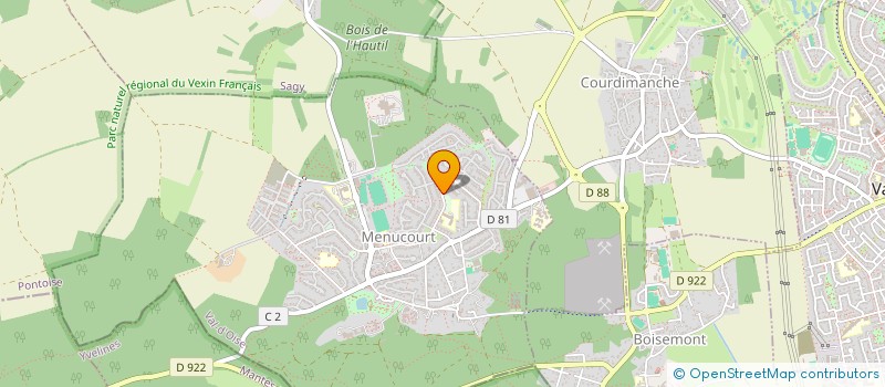 localisation de l'entreprise MONSIEUR GUILLAUME VANDEVILLE  MENUCOURT