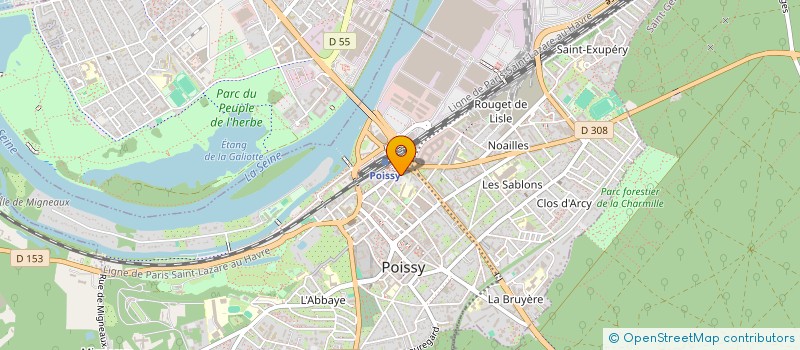 localisation de l'entreprise MONSIEUR GUILLAUME VANESSE  POISSY