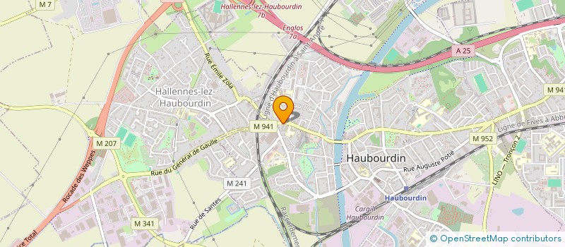 localisation de l'entreprise MONSIEUR GUILLAUME VANHOVE  HAUBOURDIN