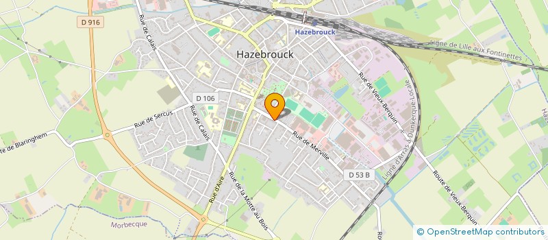 localisation de l'entreprise MONSIEUR GUILLAUME VANOOST  HAZEBROUCK