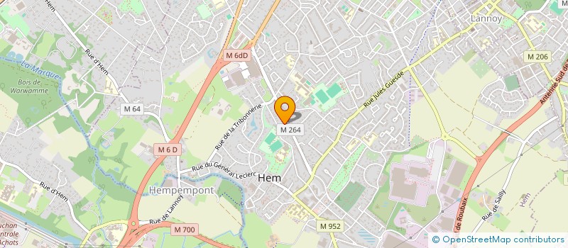 localisation de l'entreprise MONSIEUR GUILLAUME VANOYE  HEM