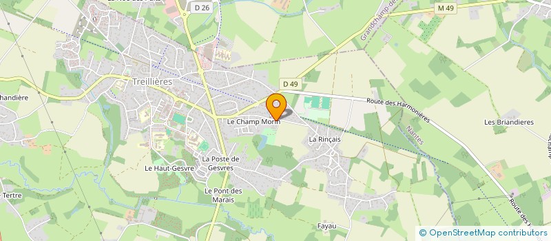 localisation de l'entreprise MONSIEUR GUILLAUME VATINEL  TREILLIERES