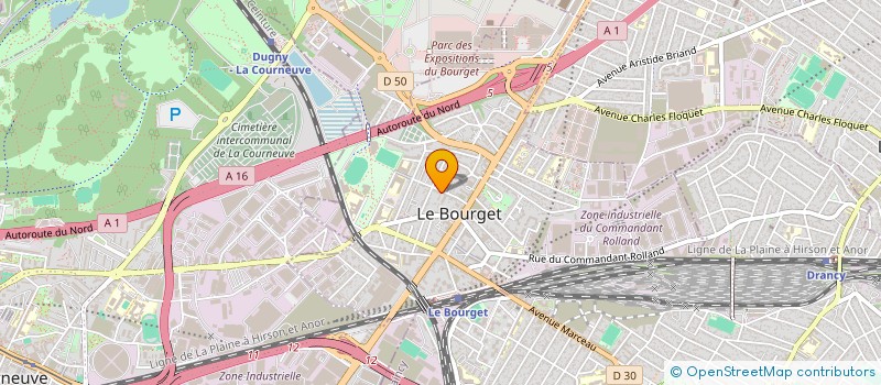 localisation de l'entreprise MONSIEUR GUILLAUME VAUDENAY  LE BOURGET
