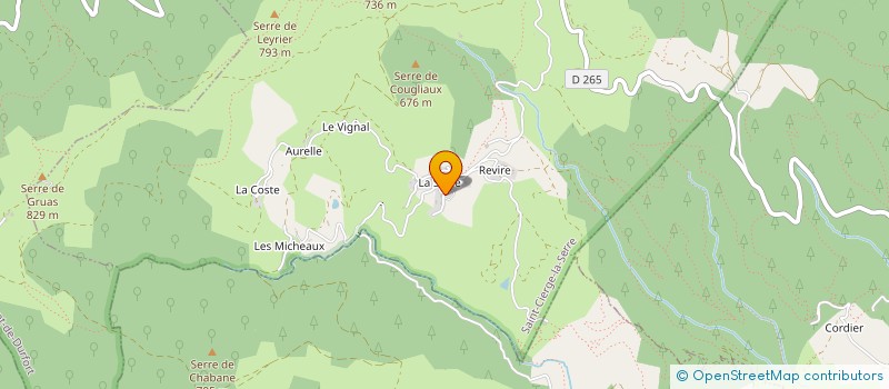 localisation de l'entreprise MONSIEUR GUILLAUME VERMEIREN  SAINT-CIERGE-LA-SERRE