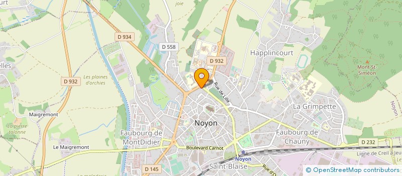 localisation de l'entreprise MONSIEUR GUILLAUME VERNAECKT  NOYON