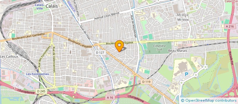 localisation de l'entreprise MONSIEUR GUILLAUME VETU  CALAIS