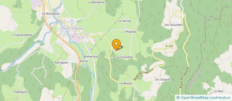 localisation de l'entreprise MONSIEUR GUILLAUME VEYRIERE à DORE-L EGLISE