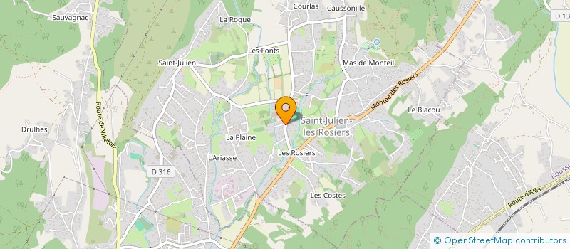 localisation de l'entreprise MONSIEUR GUILLAUME VEYRUN  BESSEGES