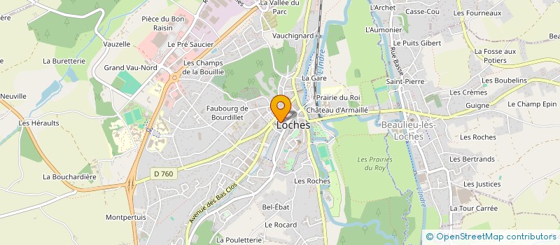 localisation de l'entreprise MONSIEUR GUILLAUME VEYSSIERE  LOCHES