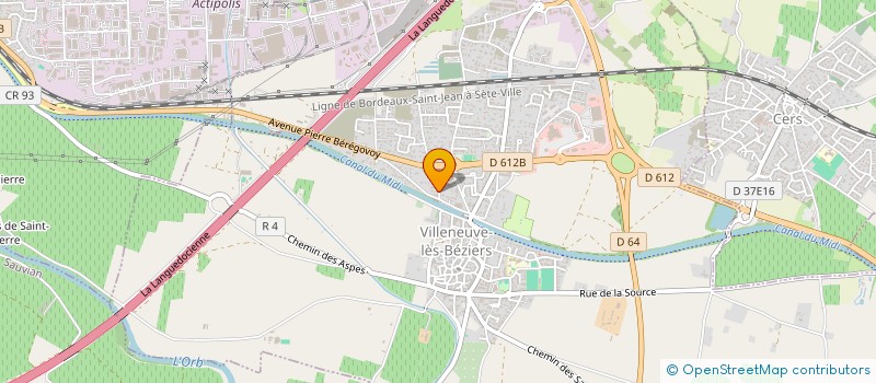 localisation de l'entreprise MONSIEUR GUILLAUME VIANA  VILLENEUVE-LES-BEZIERS