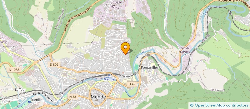 localisation de l'entreprise MONSIEUR GUILLAUME VIDAL  MENDE