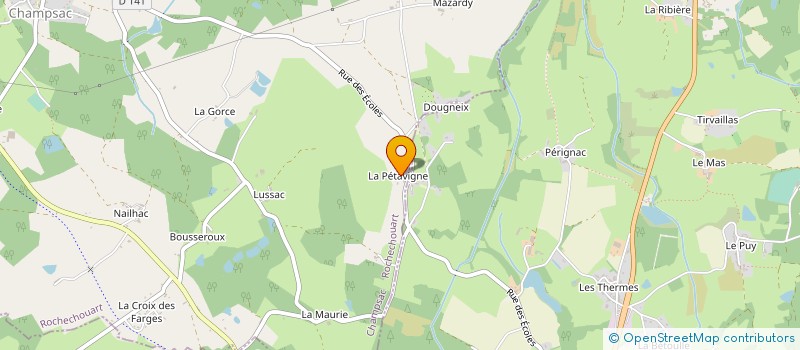 localisation de l'entreprise MONSIEUR GUILLAUME VIEBAN  CHAMPSAC