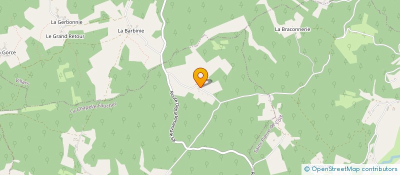 localisation de l'entreprise MONSIEUR GUILLAUME VIGIER  LA CHAPELLE-FAUCHER