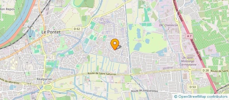 localisation de l'entreprise MONSIEUR GUILLAUME VINCENOT  LE PONTET