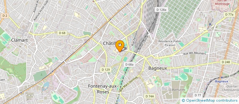 localisation de l'entreprise MONSIEUR GUILLAUME VIRASOLVY  CHATILLON