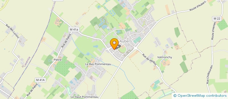 localisation de l'entreprise MONSIEUR GUILLAUME VIRLEUX à AUBERS