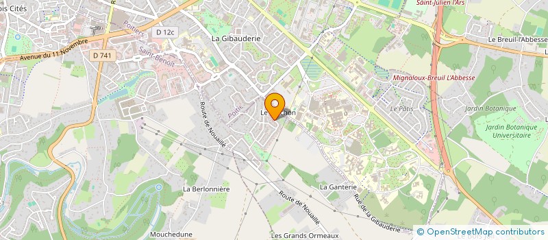 localisation de l'entreprise MONSIEUR GUILLAUME VITRY  MIGNALOUX-BEAUVOIR