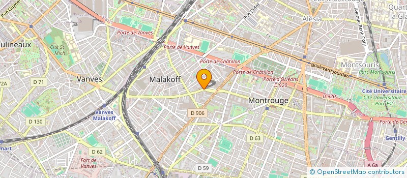 localisation de l'entreprise MONSIEUR GUILLAUME VIVES à MALAKOFF