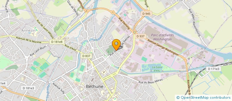 localisation de l'entreprise MONSIEUR GUILLAUME VOETS à BETHUNE