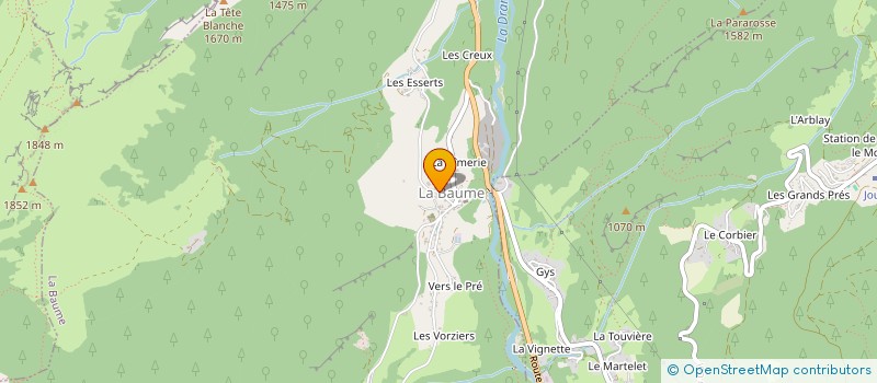 localisation de l'entreprise MONSIEUR GUILLAUME VULLIEZ  BAUME (LA)