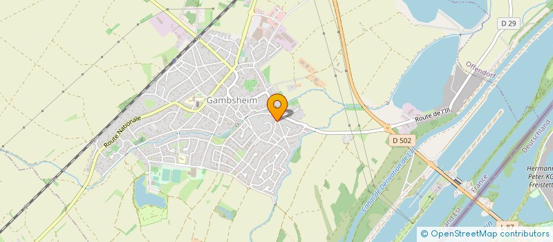 localisation de l'entreprise MONSIEUR GUILLAUME WALTHER  GAMBSHEIM