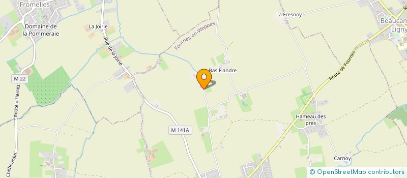 localisation de l'entreprise MONSIEUR GUILLAUME WGEUX  FOURNES-EN-WEPPES