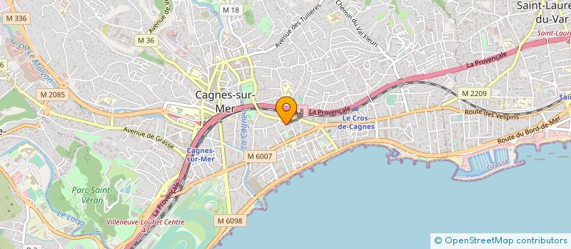 localisation de l'entreprise MONSIEUR GUILLAUME WILLM à CAGNES-SUR-MER