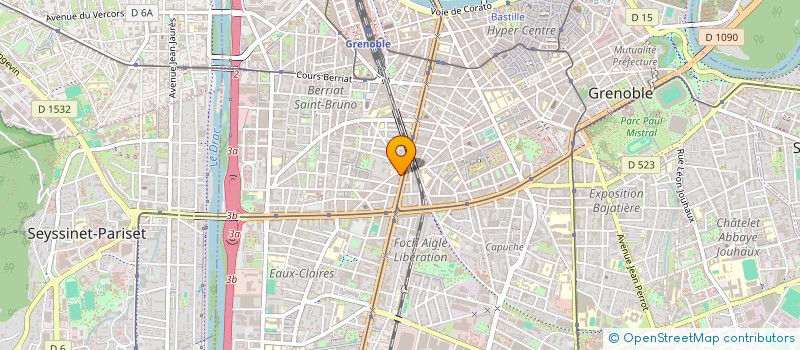 localisation de l'entreprise MONSIEUR GUILLAUME WOUTAZ  GRENOBLE
