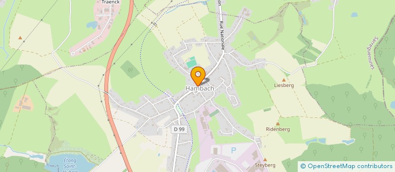 localisation de l'entreprise MONSIEUR GUILLAUME ZAHM  HAMBACH