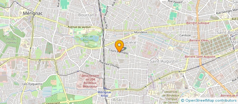 localisation de l'entreprise MONSIEUR GUILLAUME ZAHTI  MERIGNAC